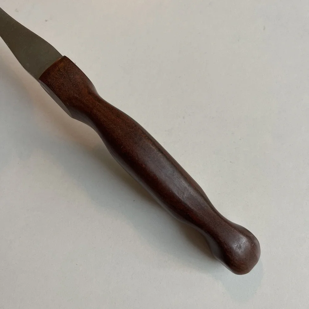 Vintage‎ CUTCO #26 Brown Composite Handle Meat Carving Turning Fork